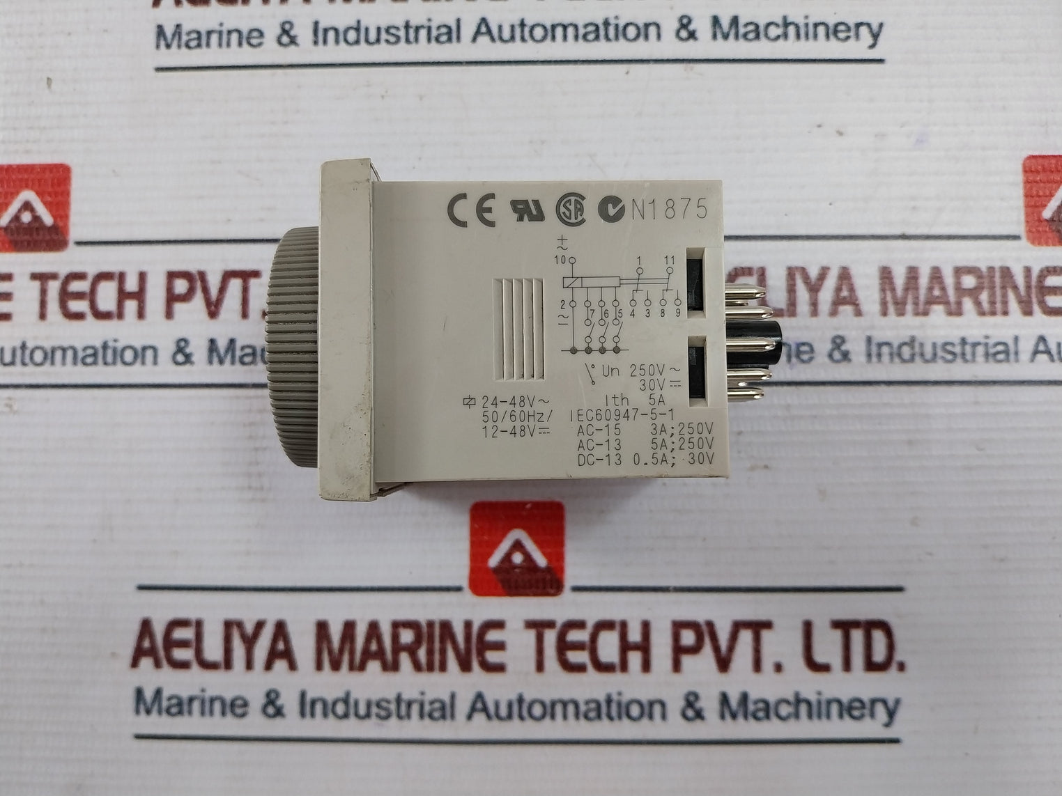 Omron H3Cr-a Multifunctional Timer With Base 0-30 Sec 24-48Vac