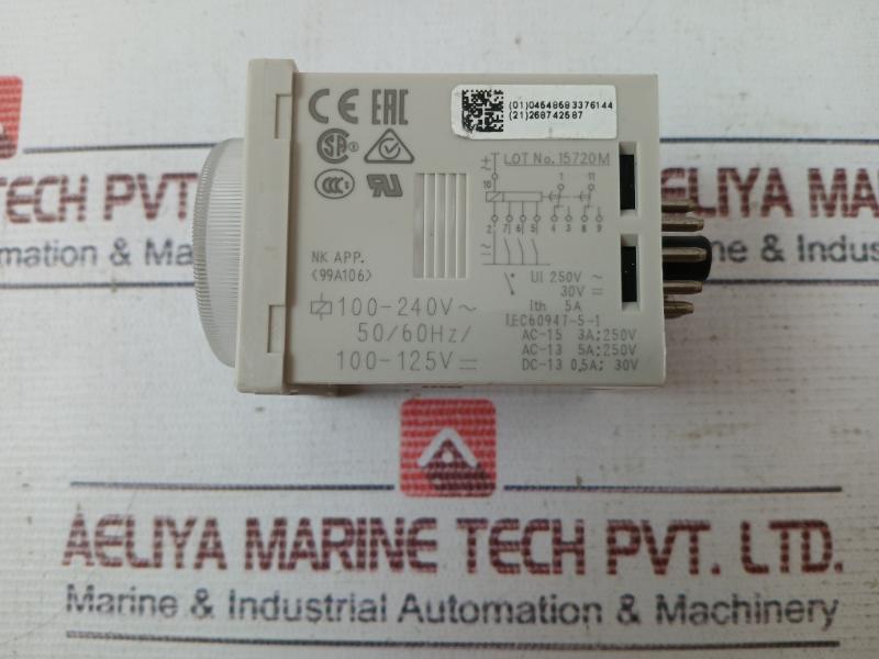 Omron H3cr-a Solid-state Multi Functional Timer Module 0-12 Sec 0.05s-300h