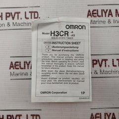 Omron H3Cr-a Solid-state Timer 0-30 Sec 5A 250Vac 50/60Hz