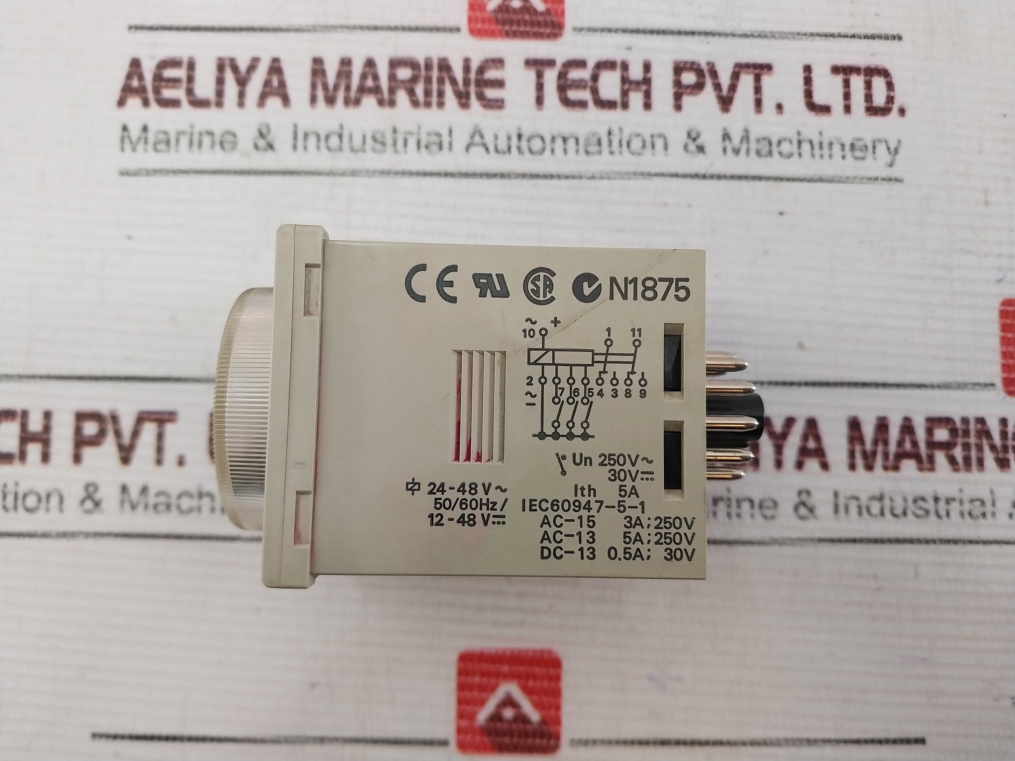 Omron H3Cr-a Solid-state Timer 0-30 Sec 5A 250Vac 50/60Hz