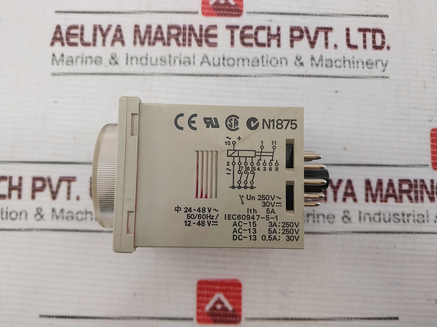 Omron H3Cr-a Solid-state Timer 0-30 Sec 5A 250Vac 50/60Hz