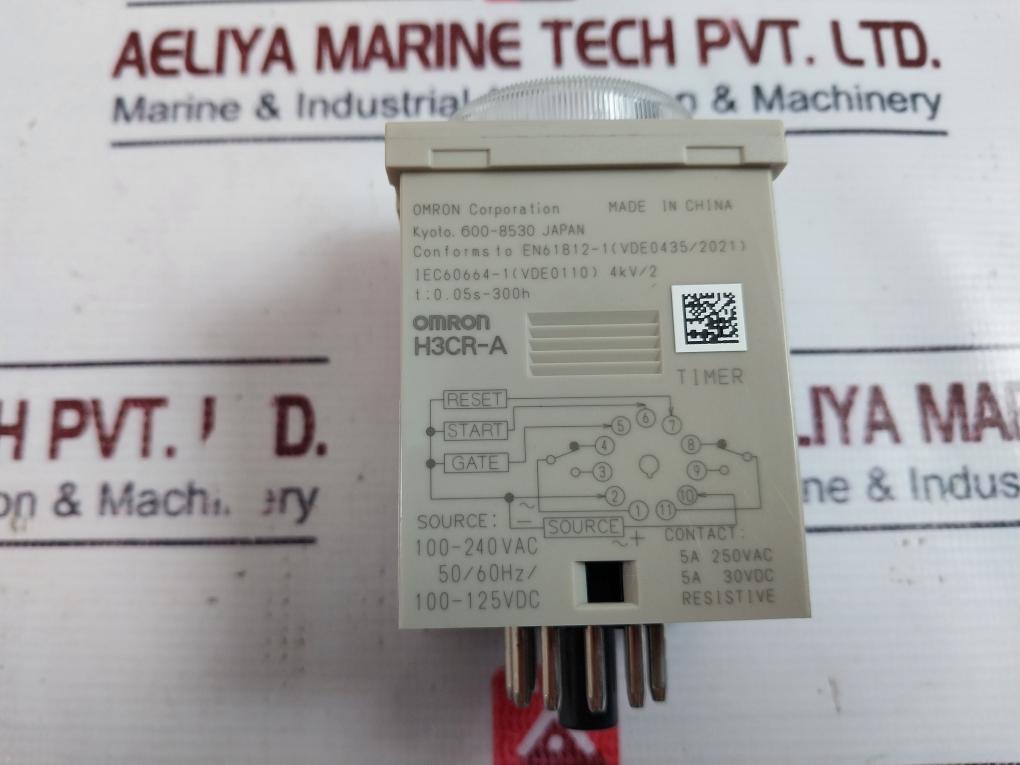 Omron H3Cr-a Solid State Multi-functional Timer 50/60Hz/ 100-125 Vdc