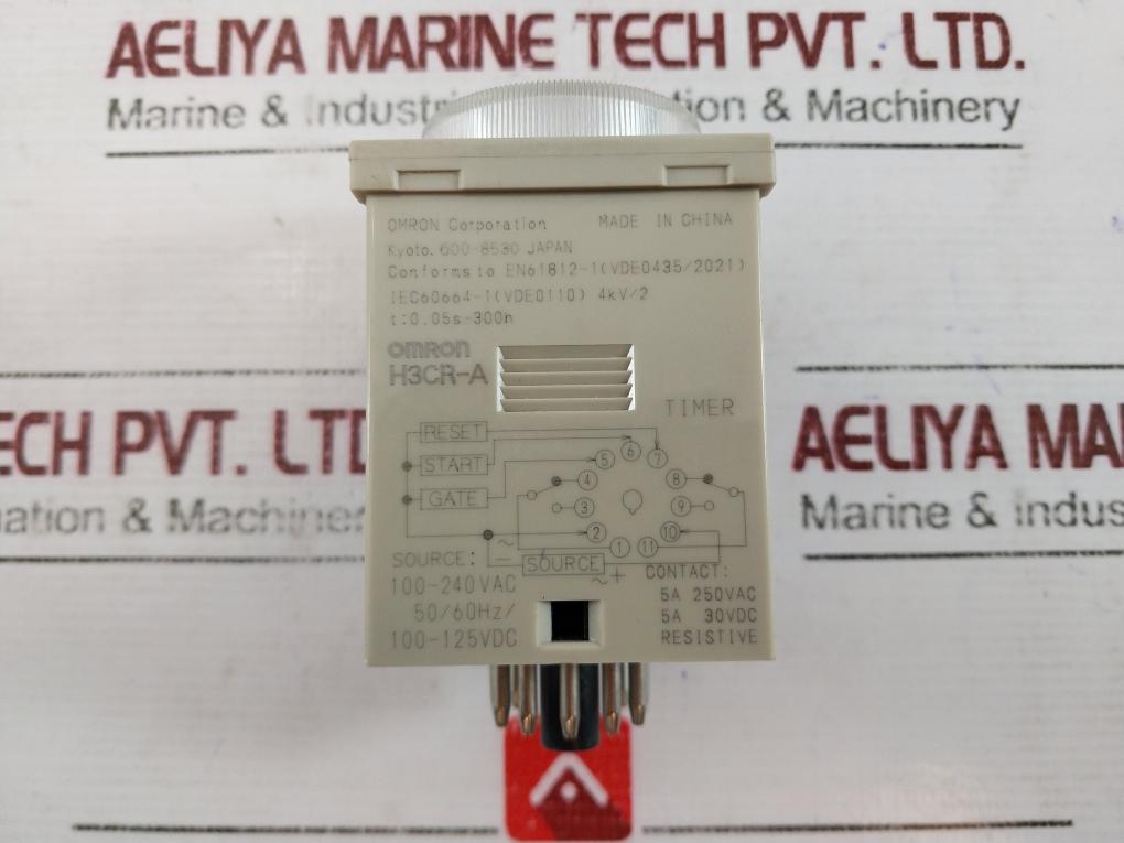 Lot Of 2X Omron H3Cr-a Solid State Timer 100-240Vac 50-60Hz 250V 30V