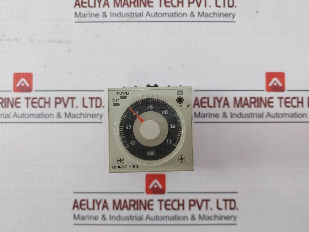 Omron H3Cr-a Solid State Timer With Pin Socket P2Cf-11, 0-1.2Sec 24Vdc/Ac 5A