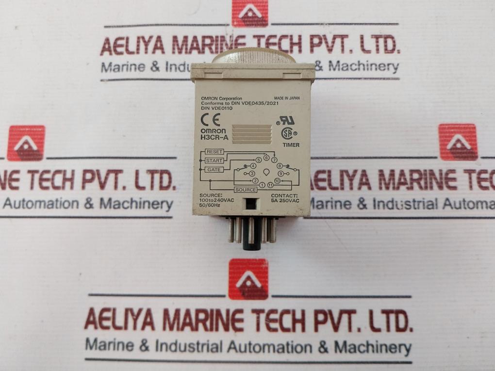 OMRON H3CR-A Timer 0-12 min 100 TO 240VAC 50/60Hz