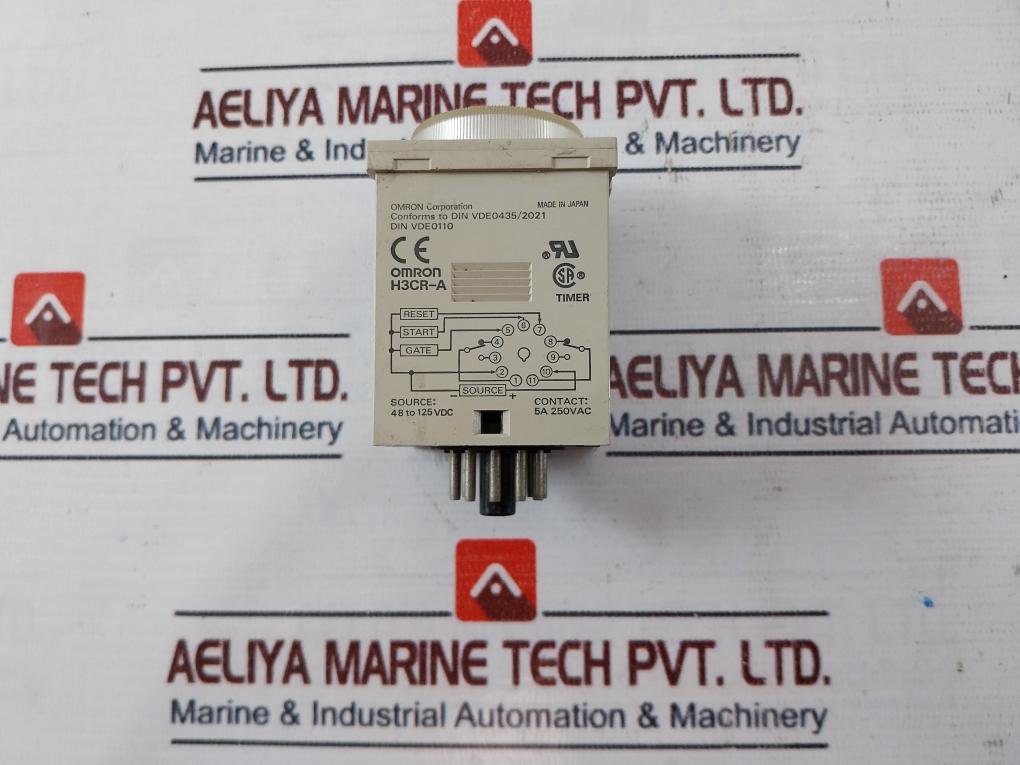 Lot Of 4X Omron H3Cr-a Timer 0-12 Sec