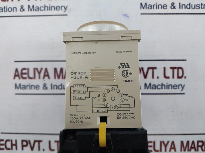 Omron H3Cr-a Timer 0-30 Sec, 5A 100 To 240Vac