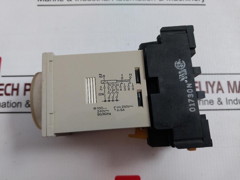 Omron H3Cr-a Timer Module 100 To 240Vac 5A 250Vac 50/60Hz