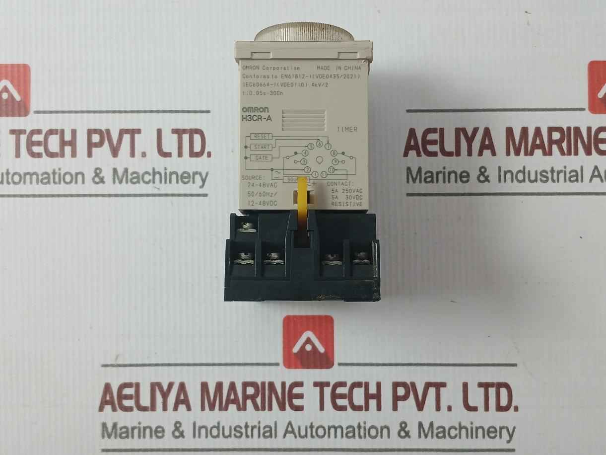 Omron H3Cr-a Timer Relay 0–30 Sec 24–48V Ac/Dc