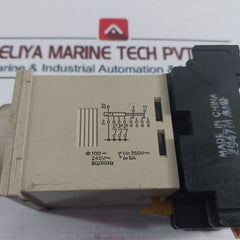 Omron H3Cr-a Timer Relay With Base 100 To 240Vac 50/60Hz