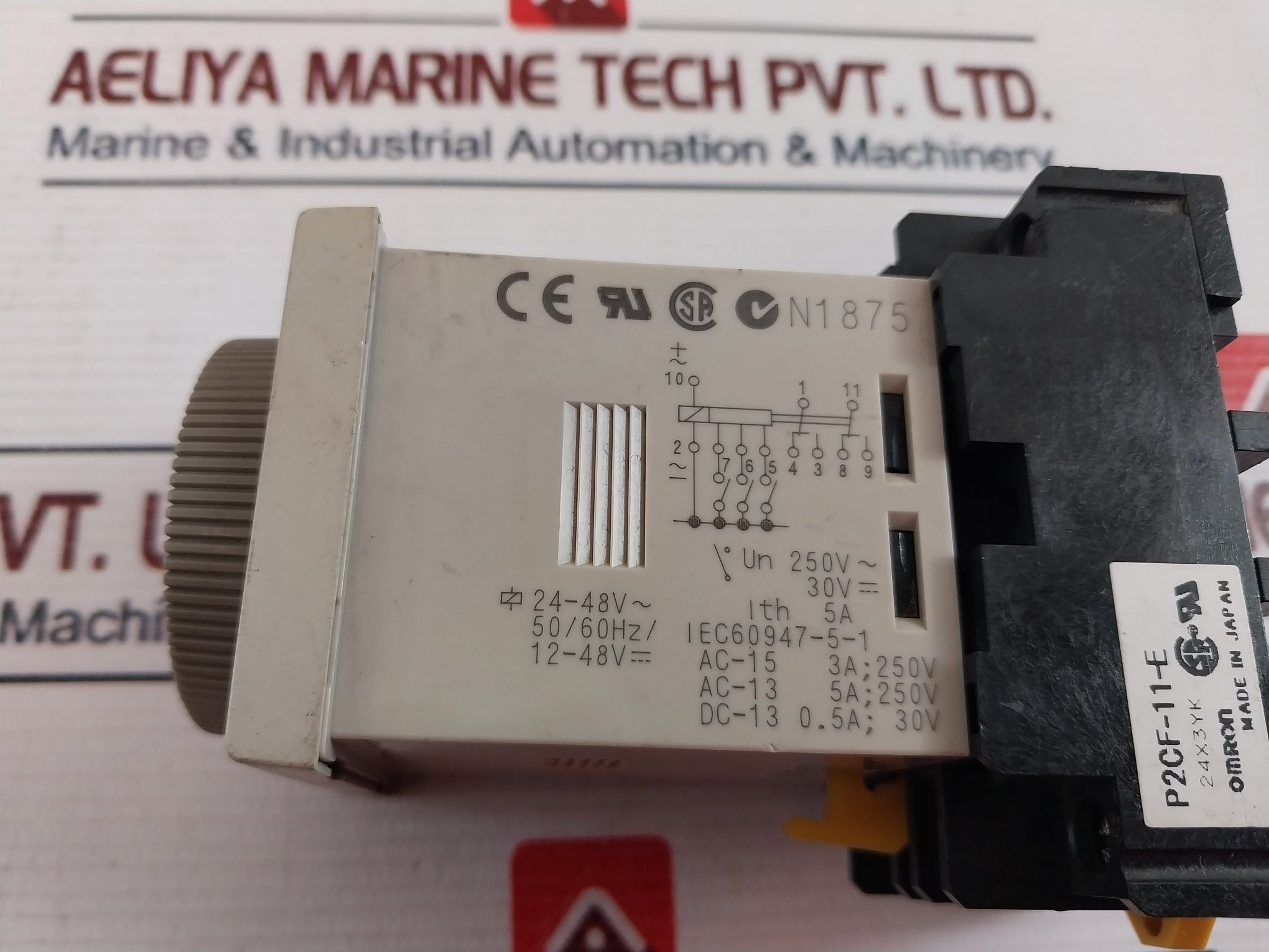Omron H3Cr-a Timer Relay With Base 5A
