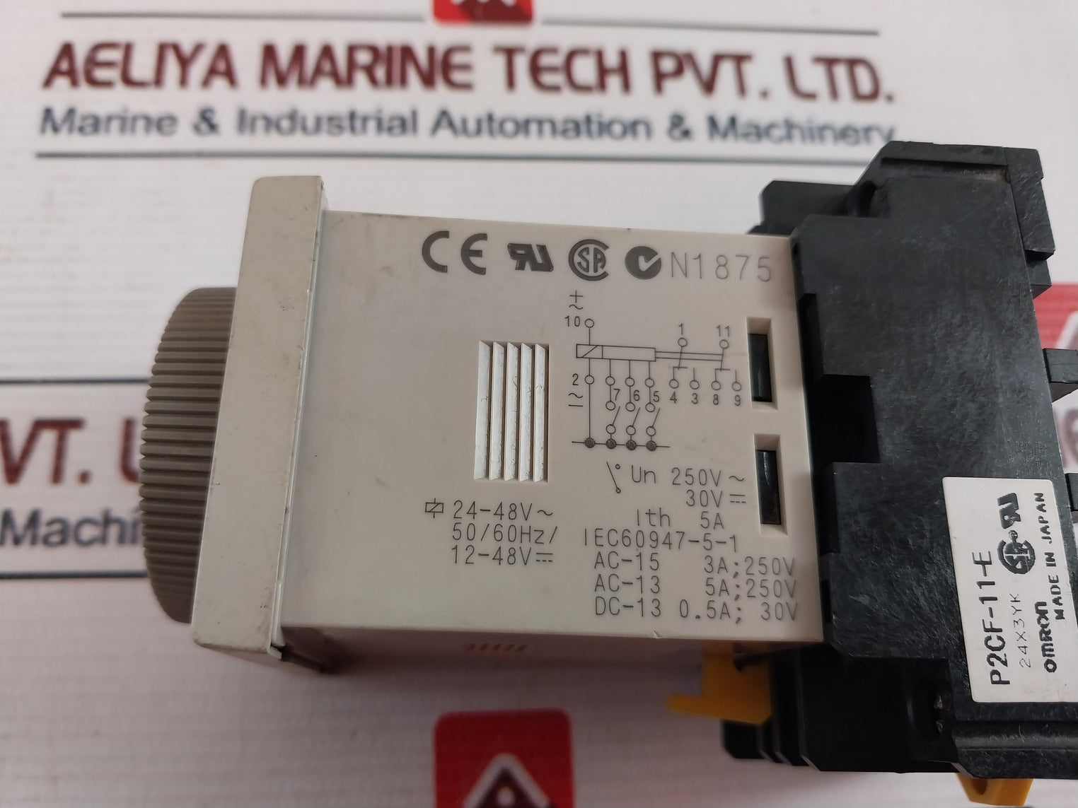 Omron H3Cr-a Timer Relay With Base 5A