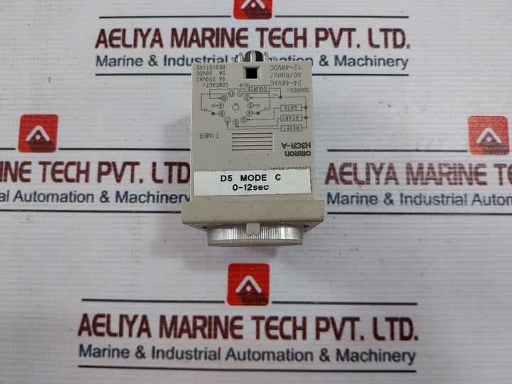 Omron H3Cr-a Timer With Base 5A 250V Ac 0-12 Sec