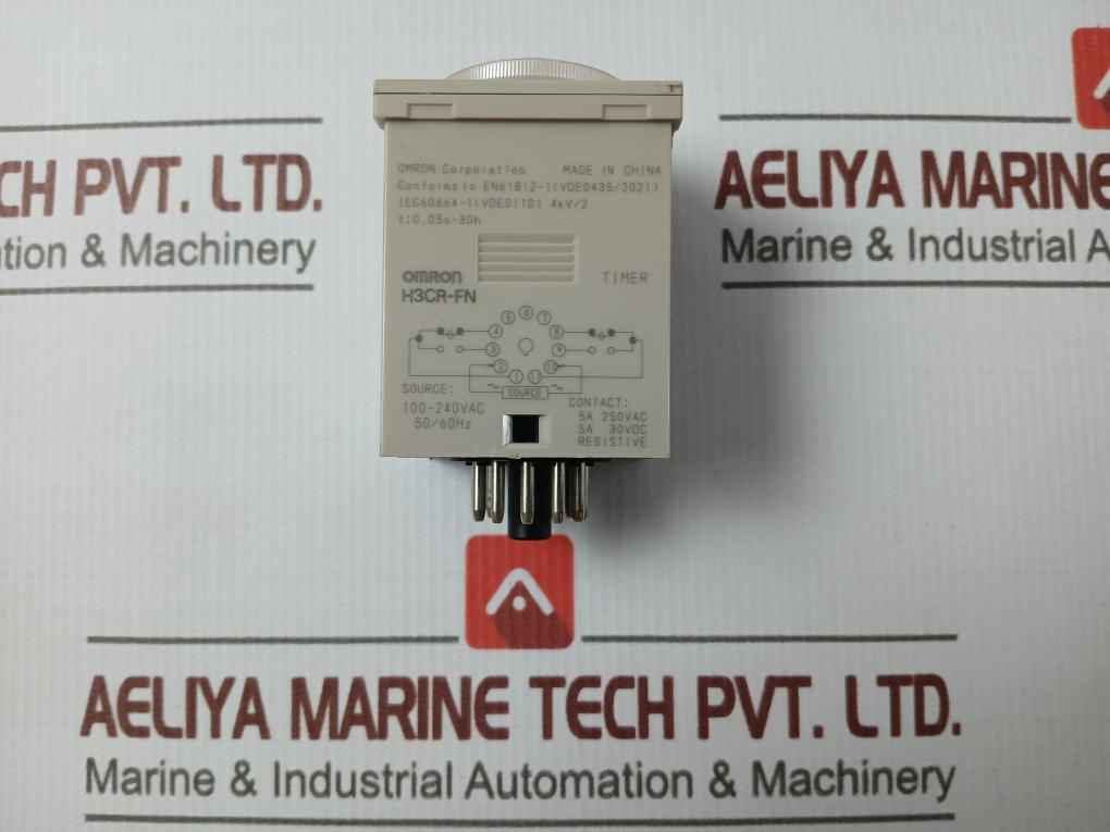 Omron H3Cr-fn Solid-state Industrial Timer 100-240Vac 0.05S-30H