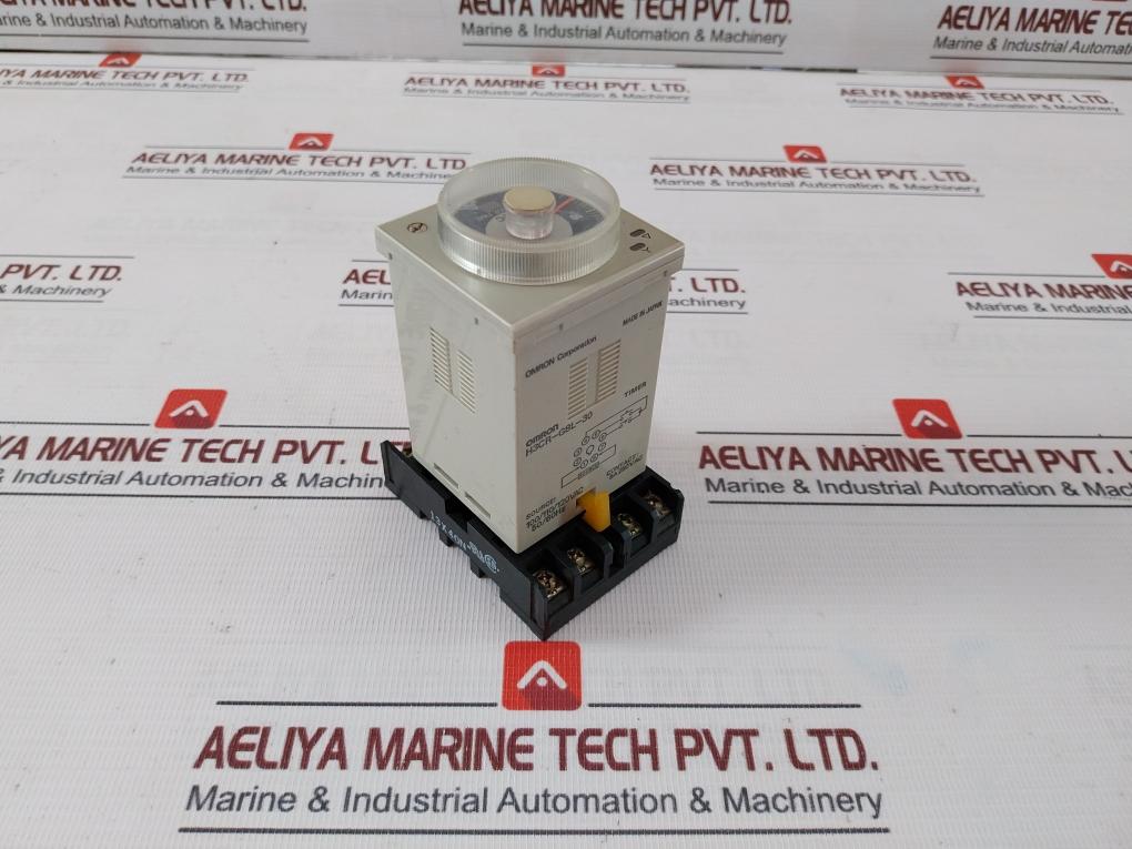 Omron H3Cr-g8L-30 Solid State Timer P2Cf-08 100/110/120Vac 50/60Hz 0-60Sec 5A