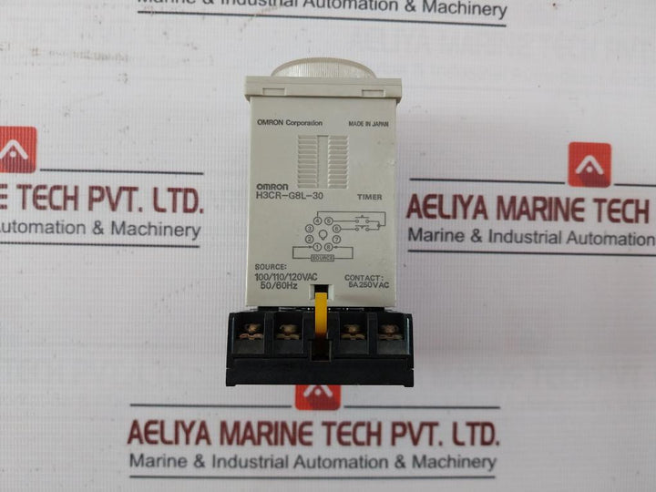 Omron H3Cr-g8L-30 Solid State Timer P2Cf-08 100/110/120Vac 50/60Hz 0-60Sec 5A