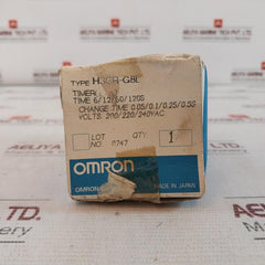 Omron H3Cr-g8L Star-delta Timer 6/12/60/120S 5A 250V Ac 9915 216-210.011