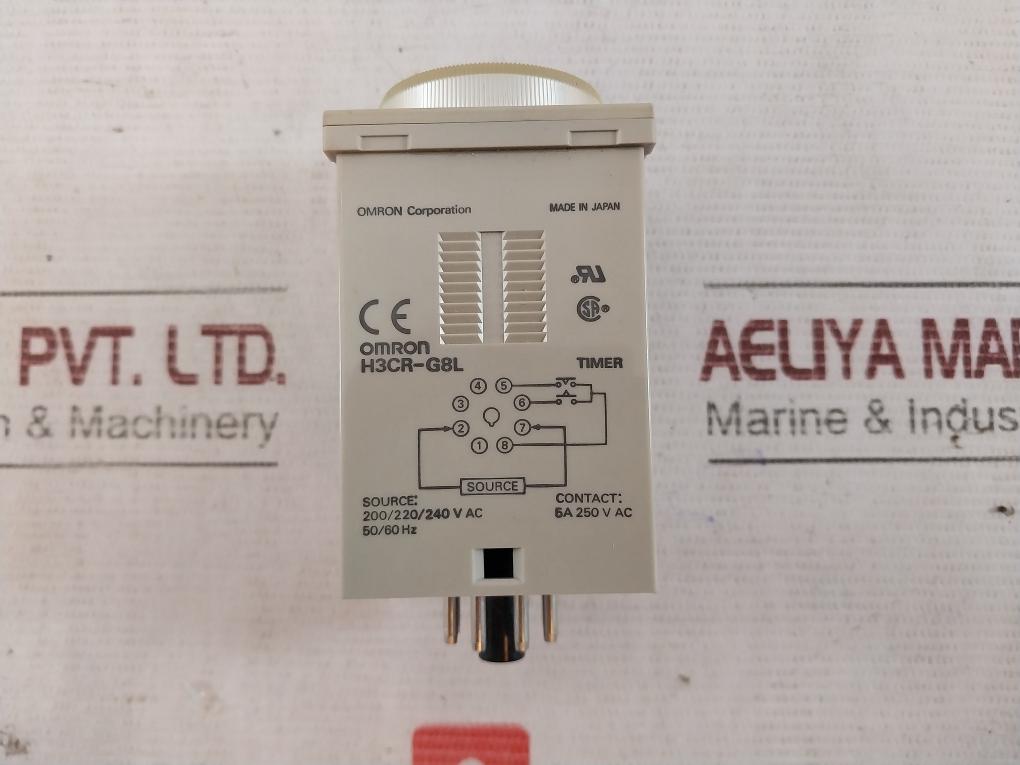 Omron H3Cr-g8L Star-delta Timer 6/12/60/120S 5A 250V Ac 9915 216-210.011
