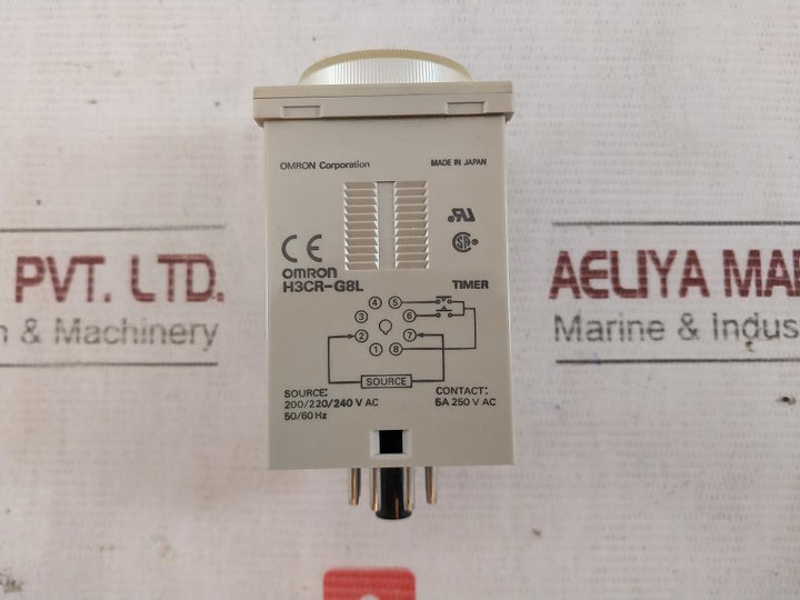 Omron H3Cr-g8L Star-delta Timer 6/12/60/120S 5A 250V Ac 9915 216-210.011