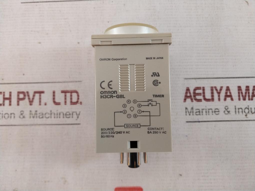 Omron H3Cr-g8L Star-delta Timer 6/12/60/120S 5A 250V Ac 9915 216-210.011
