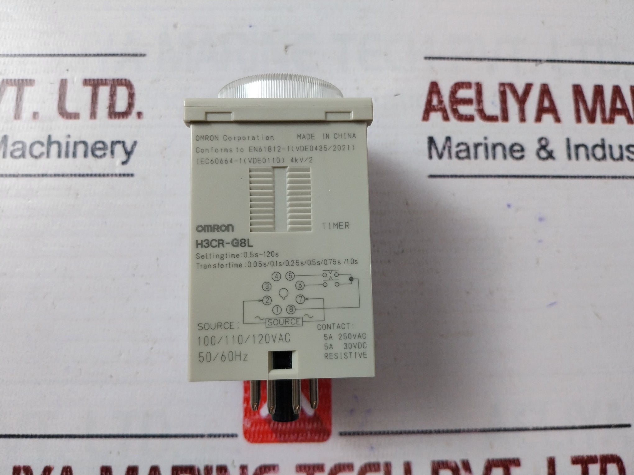 Omron H3Cr-g8L Star-delta Timer 0-120 Sec 5A 30Vdc Gb14048.5 4Kv/2 0.5S-120S