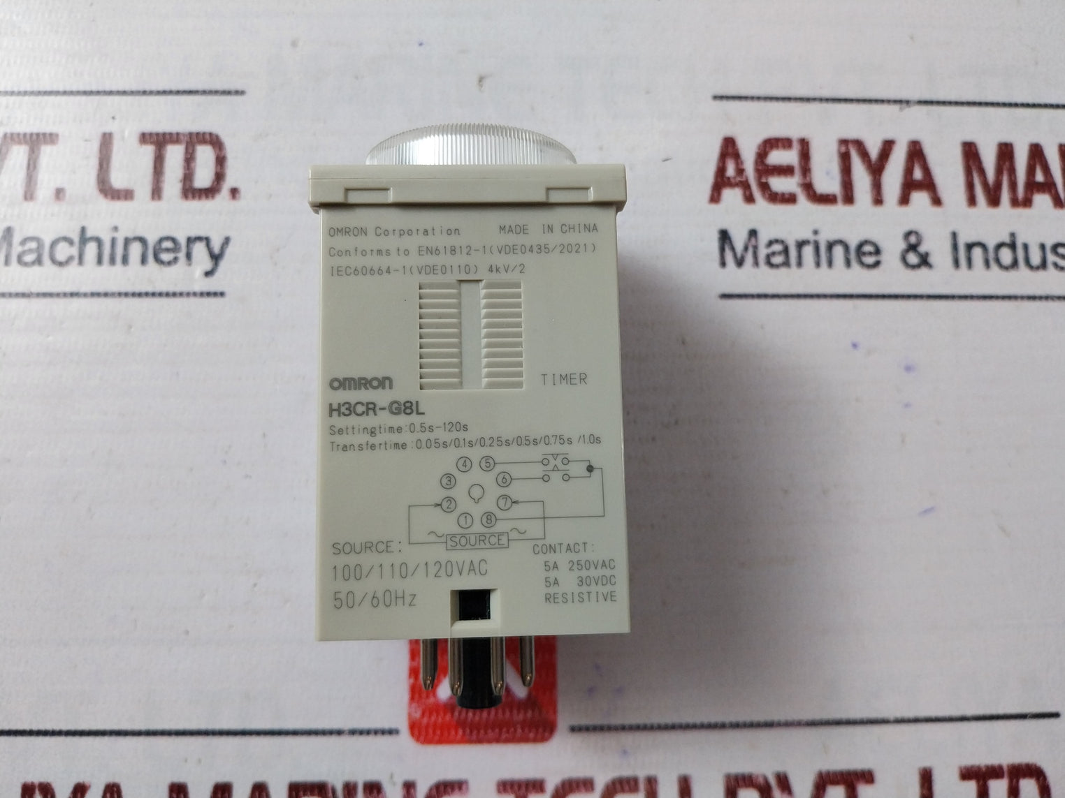 Omron H3Cr-g8L Star-delta Timer 0-120 Sec 5A 30Vdc Gb14048.5 4Kv/2 0.5S-120S