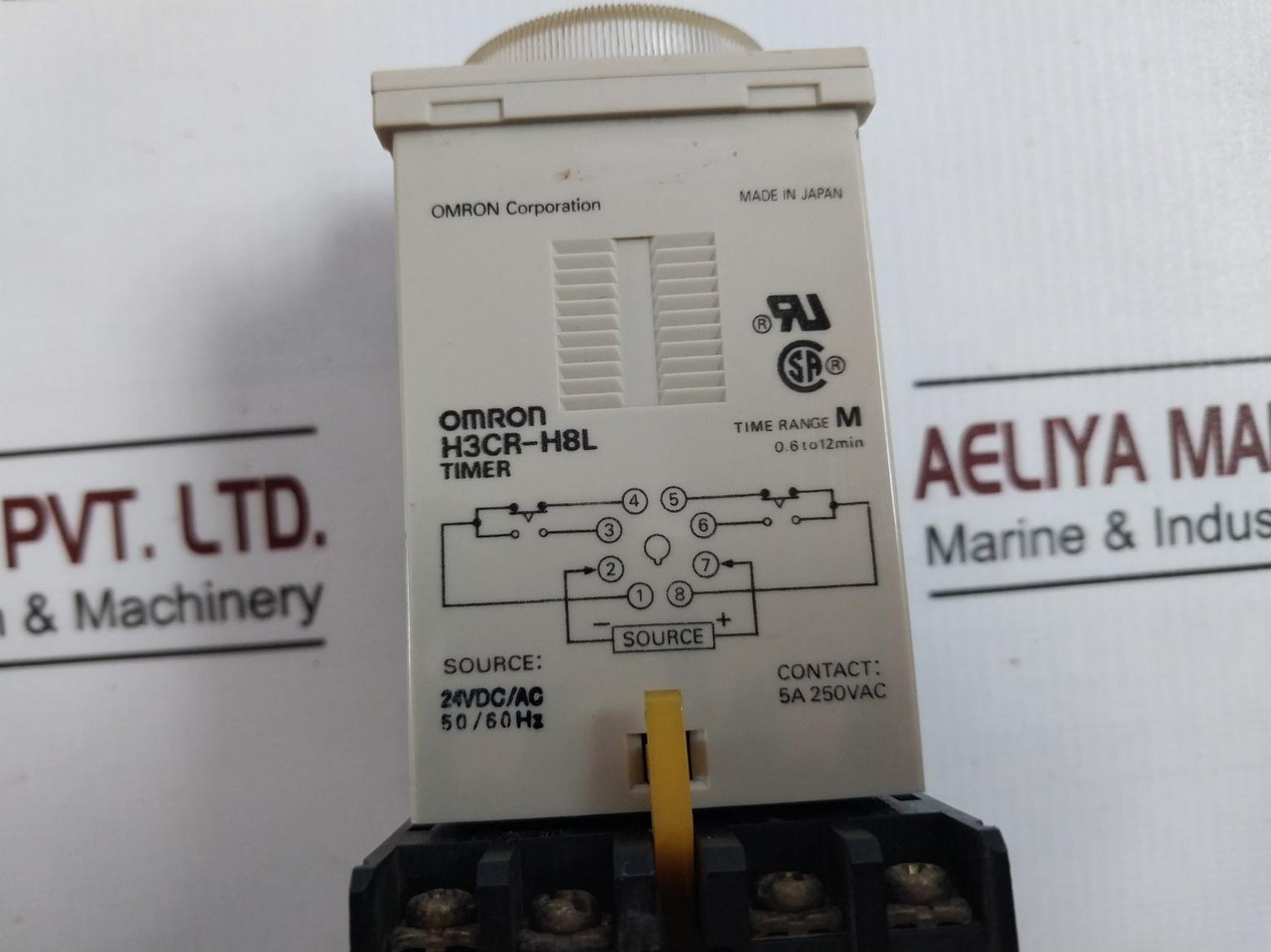 Omron H3Cr-h8L Power Off-delay Timer 24Vdc/Ac 50/60Hz Un 250V