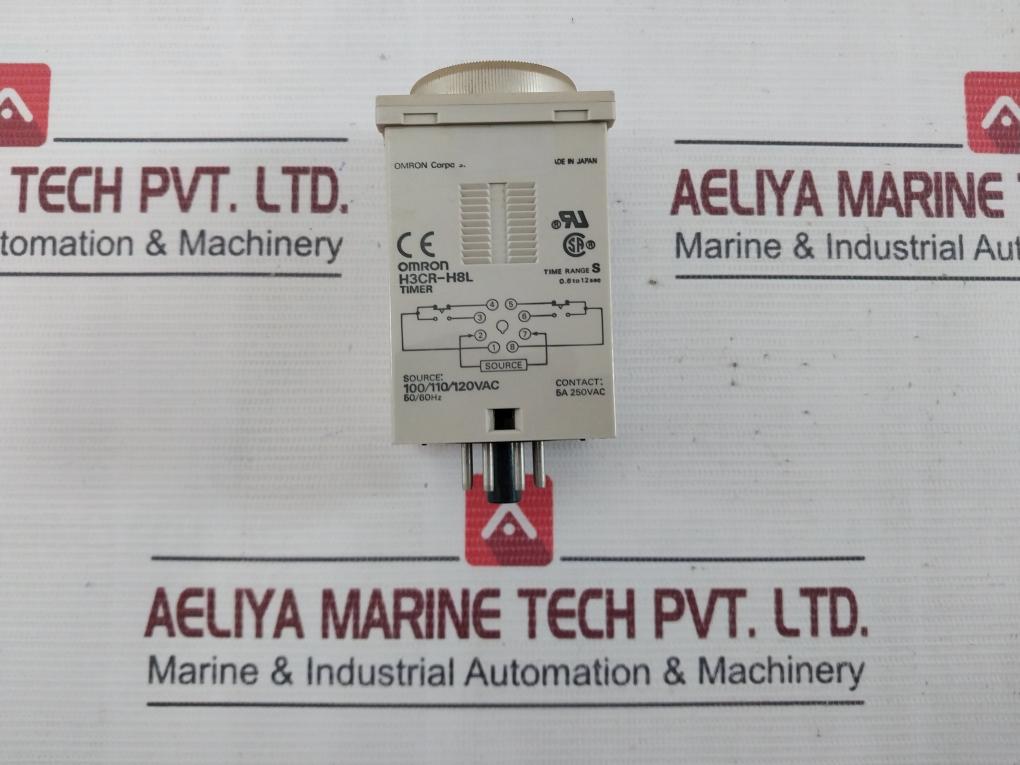 Omron H3Cr-h8L Power Off-delay Timer Time Range S 0.6 To 12 Sec 50/60Hz