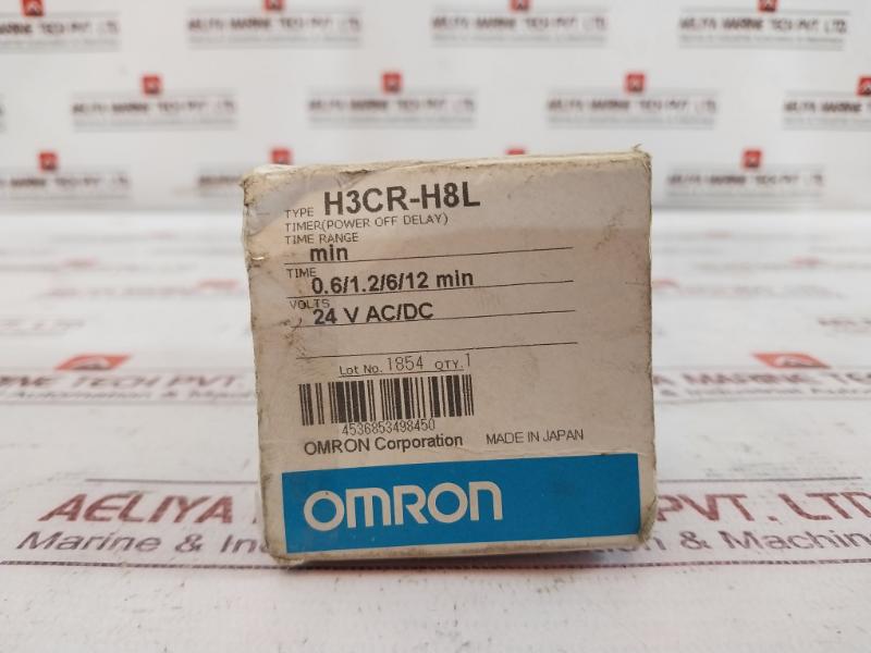 Omron H3Cr-h8L Power Off Delay Timer Relay 24V Ac/Dc 5A 250Vac Iec60947-5-1