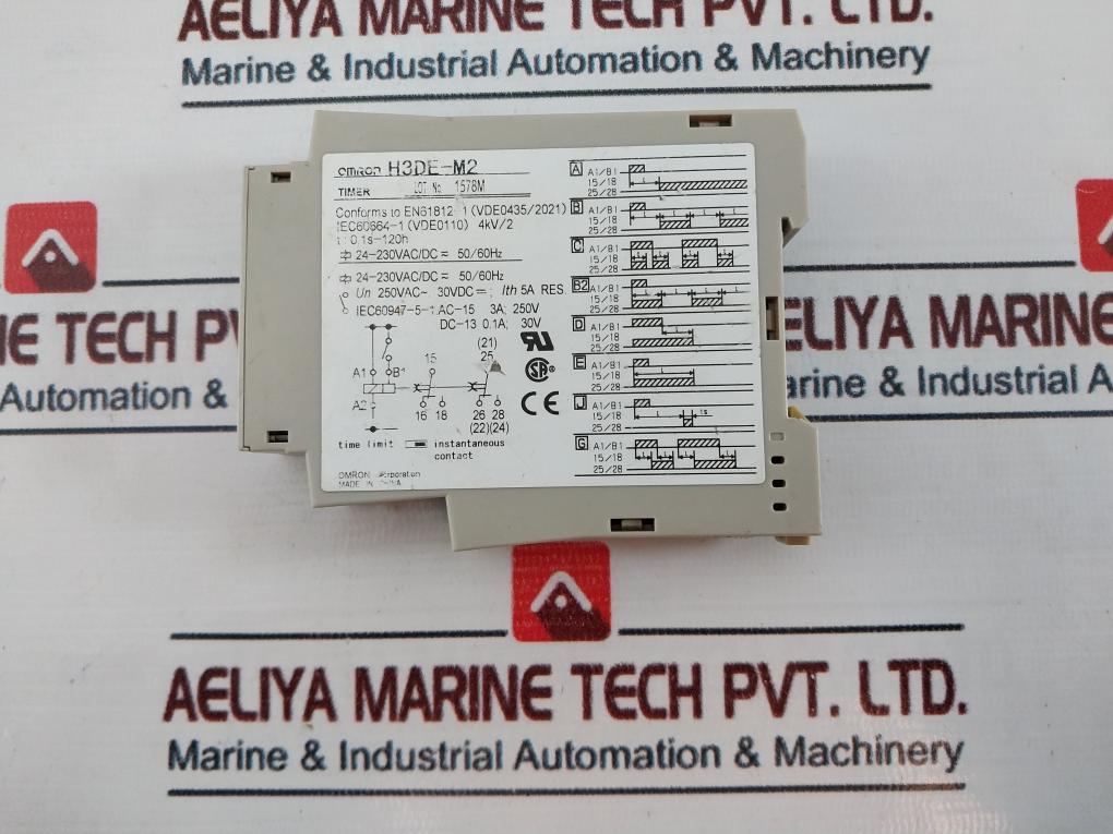 Omron H3De-m2 Timer 0.1S-120H 50/60Hz