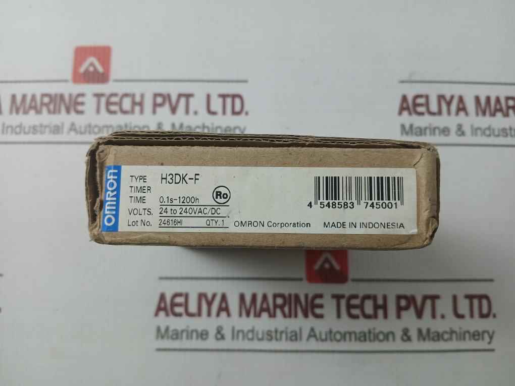 Omron H3Dk-f Timer 0.1S-1200H 250V Ac 30V Dc 5A 3264626-8A