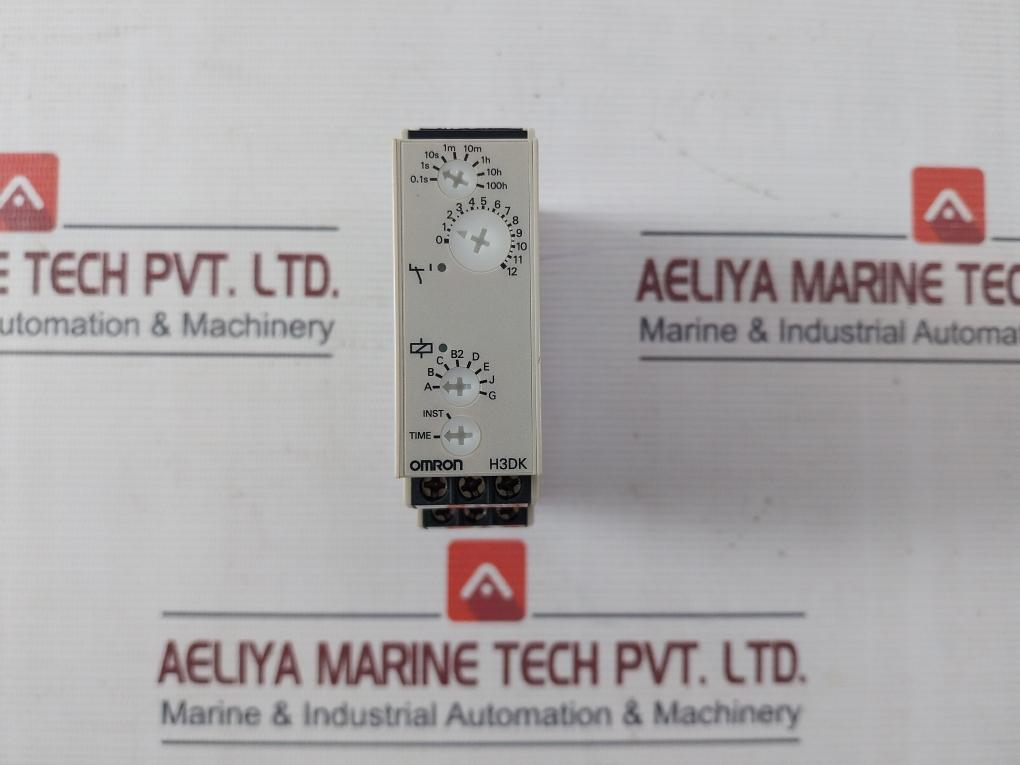 Omron H3Dk-m2 Solid-state Timer 24-240V Ac/Dc 50/60 Hz 0.1S-1200H