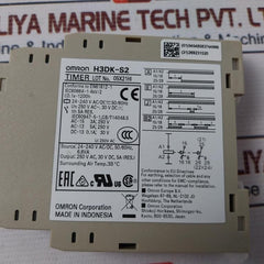 Omron H3Dk-s2 Timer 24-240V Ac/Dc 50/60Hz 5A