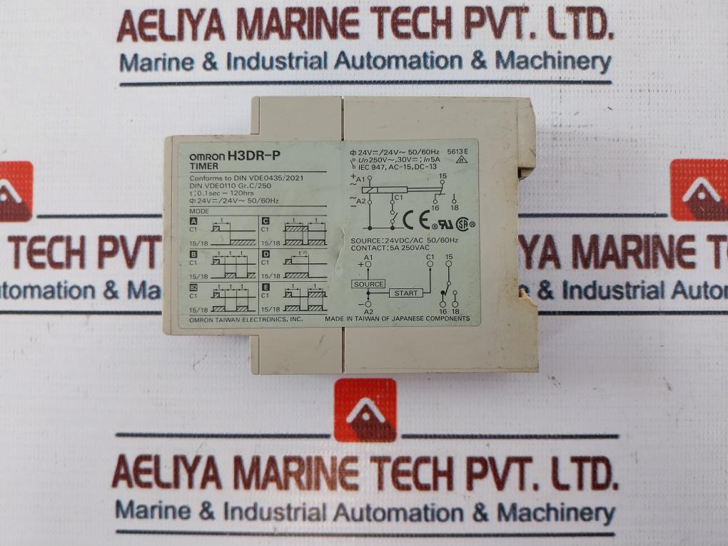 Omron H3Dr-p Timer 0.1 Sec-120 Hrs