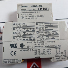 Omron H3Ds-ml Time Relay 24-230Vac ~ 50/60 Hz