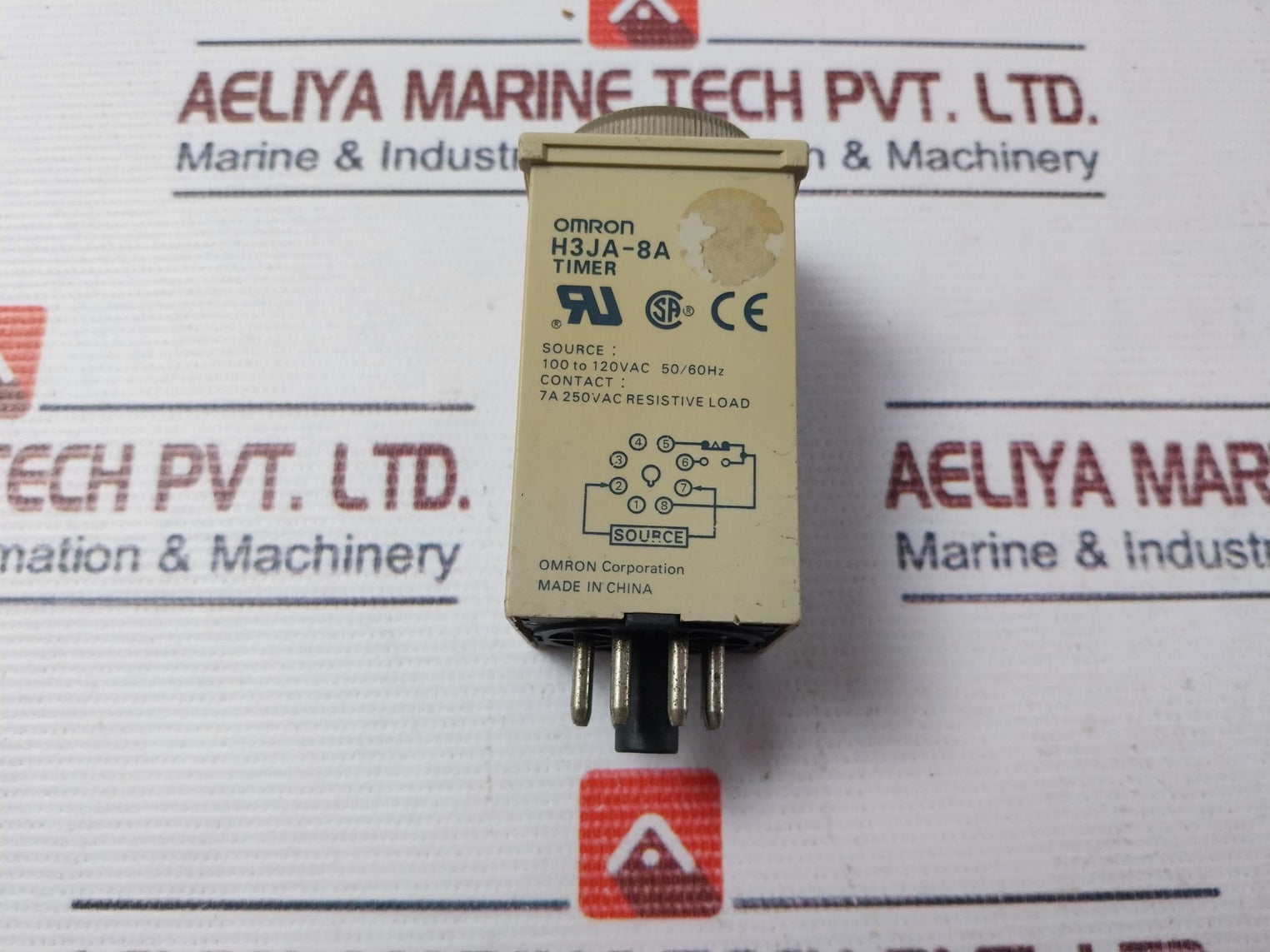 Omron H3Ja-8A Timer 7A 100 To 120Vac 50/60Hz