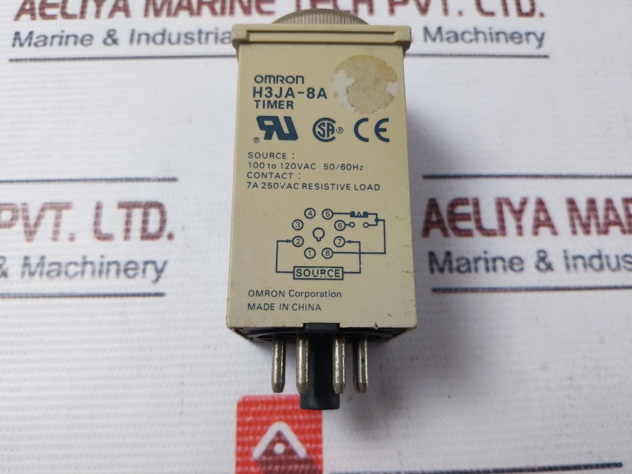 Omron H3Ja-8A Timer 7A 100 To 120Vac 50/60Hz