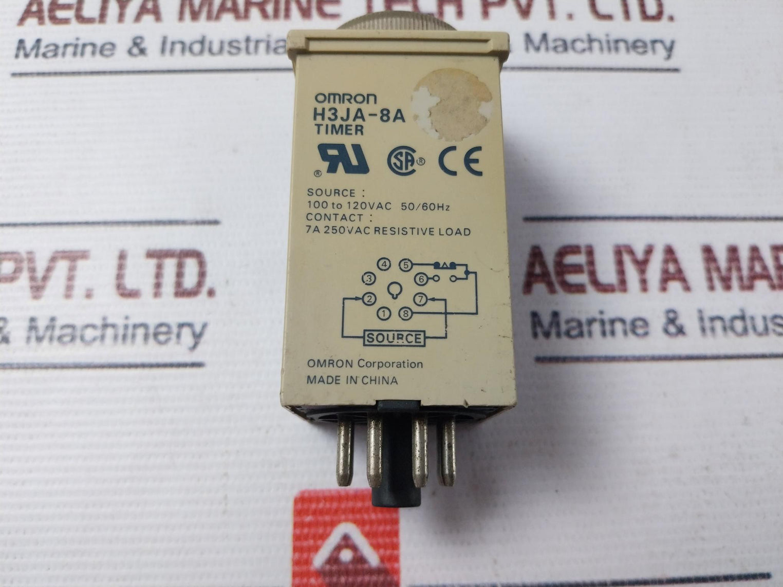 Omron H3Ja-8A Timer 7A 100 To 120Vac 50/60Hz