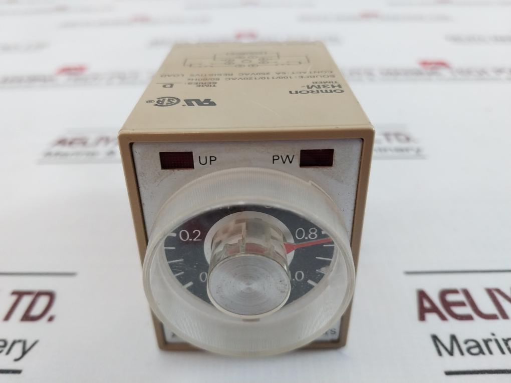 Omron H3M Solid-state Timer 100/110/120Vac 50/60Hz 06680N 5A 250Vac
