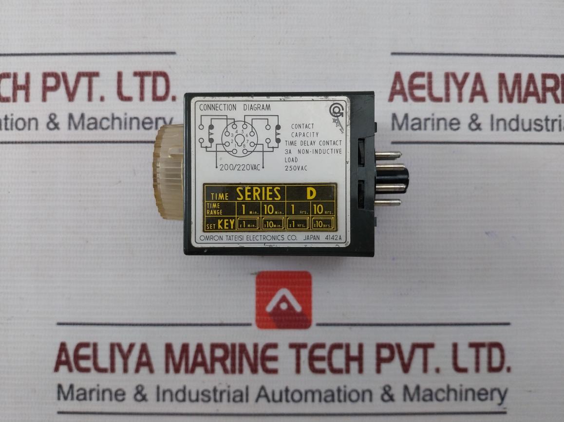 Omron H3M Solid State Timer 0-1.0 X 1 Min Time Series: D 200/220Vac 3A
