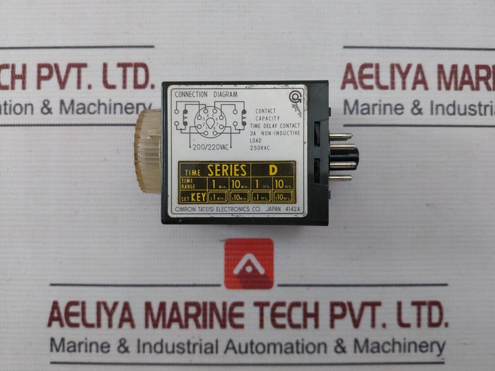 Omron H3M Solid State Timer 0-1.0 X 1 Min Time Series: D 200/220Vac 3A