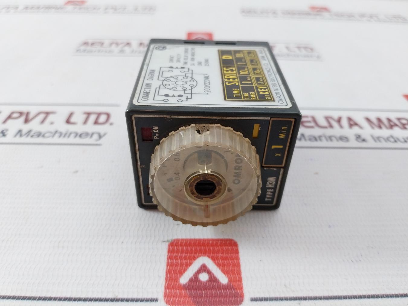 Omron H3M Solid State Timer 0-1.0 X 1 Min Time Series: D 200/220Vac 3A