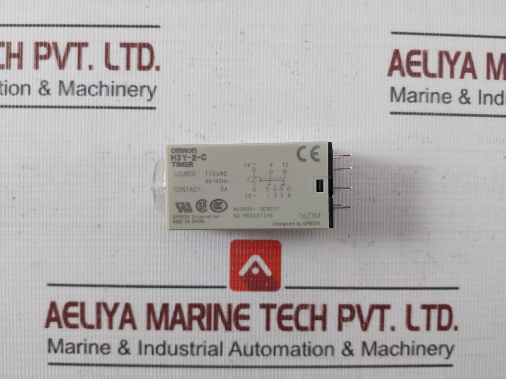 Omron H3Y-2-c Din Rail Mount Timer Relay 110Vac Gb14048.5 50/60Hz Oqs7Tkgh