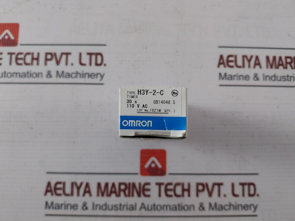 Omron H3Y-2-c Din Rail Mount Timer Relay 110Vac Gb14048.5 50/60Hz Oqs7Tkgh
