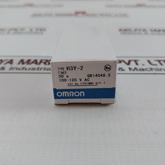 Omron H3Y-2 H3Y Series 8 Pin Solid-state Timer Module Ac 100–120V 50/60Hz