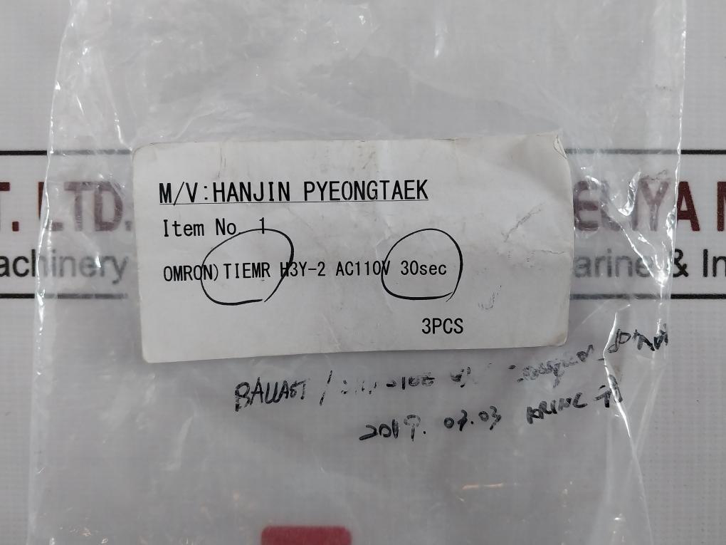 Omron H3Y-2 H3Y Series 8 Pin Solid-state Timer Module Ac 100–120V 50/60Hz