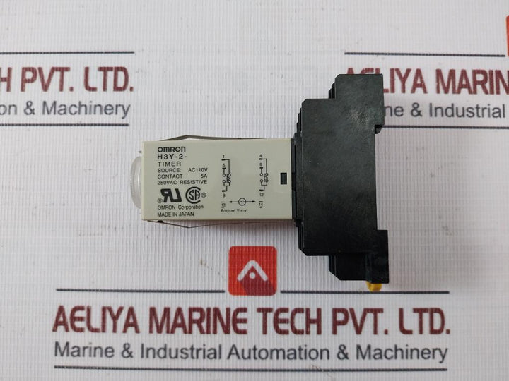 Omron H3y-2 Solid State Timer 0-60 Sec Ac110v 5a 250vac 7a Pyf08a