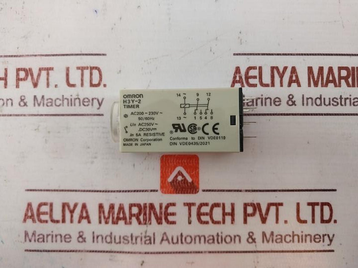 Omron H3Y-2 Solid State Timer Module 0-10 Sec 200-230V 50/60Hz
