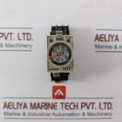 Omron H3Y-2 Timer Relay With Base 0-120 Sec Ac250V~. Dc30V--- Pyf08A