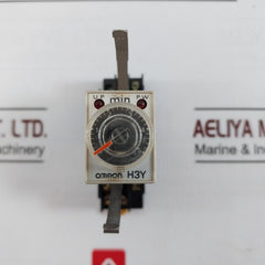 Omron H3Y-2 Timer Relay With Base 200Vac 5A 220Vac 0-5 Min 0754N 2084Y7